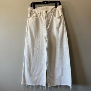 Levi's Premium XL Flood White Wide Leg Jeans for Women size 28